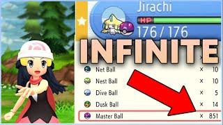 UNLIMITED MASTER BALLS - ITEM DUPLICATION - Pokemon Brilliant Diamond - Pokemon Shining Pearl