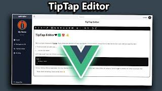 TipTap Editor in Vue JS , Tailwindcss 2023