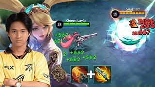 KELRA THANK YOU FOR M6 GOLD LAYLA ONE SHOT FULL HP DELETE | LAYLA BEST ONE SHOT BUILD!!