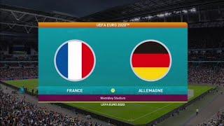 France Allemagne euro 2020 pes 2021 1er match poule.   Ep1