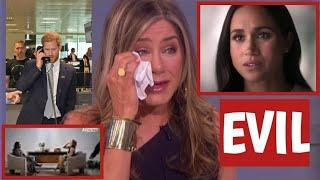 Tearful Jennifer Aniston Reveals Harry's Disturbing Call: Meghan's Disrespect and Child Abuse Claims