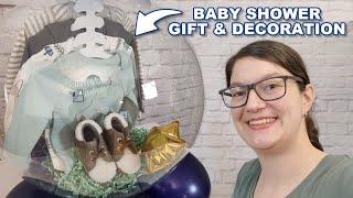 Bubble Balloon Stuffed with Baby Shower Gifts | Baby Shower Gift and Decoration