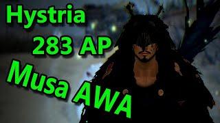 Hystria Ruins MUSA AWA 283 AP 1h grinding summary | Black Desert