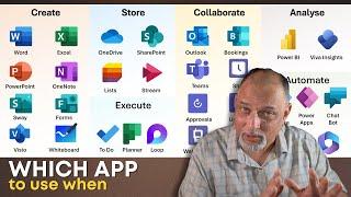 Microsoft Office 365  - Best Practices - 25 apps - which one to use when - Masterclass