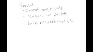 Using the Sealed keyword in C#