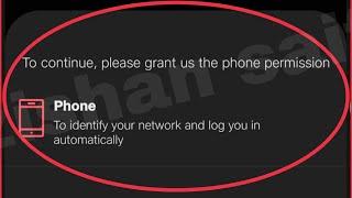 JioTV Fix To continue, please grant us the phone permission | To identify your network Problem Solve