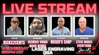 Live Shop Talk Steve Makes Everything, Ricks2Cents, Roger's Shop (and Bearded Viking)  Ep 26