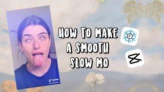 how to make a smooth slow mo on CapCut | tutorial for android and IOS