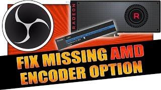 How To Fix AMD Encoding Option Missing From OBS ️ 2019 ‍ OBS Tutorial #6