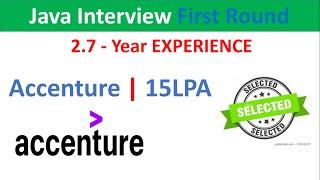 First Round | Java Developer Interview in Accenture experience