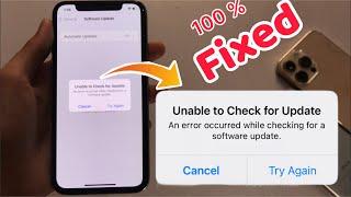 How to Fix Unable to Check for Update error on iPhone (100% Solved).