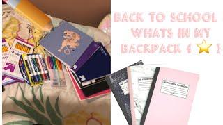 Back to school supplies haul + whats in my back pack { ⭐️ }