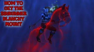 WoW Shadowlands - How To Get Blanchy's Reins | Sinrunner Blanchy Mount