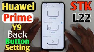 How To Huawei Y9 Prime (STK-L22) Back Button Setting(Uzzol Technology)