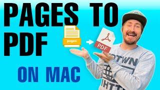 HOW TO CONVERT PAGES TO PDF ON MAC IN TWO MINUTES - OS VENTURA 2023