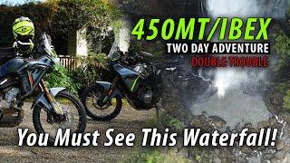 2025 MUST see HIGHEST Single Drop Waterfall on CFMOTO 450MT | Slippery Creeks | DAY ONE | IBEX 450