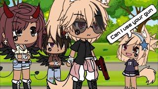 Can you give me your gun||meme||Gacha life|| ️Trigger Warning!️||