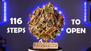 Solving 4444€ Architecto puzzle box.