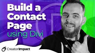 Create a Contact Page using Divi Theme / Divi Builder (Divi Tutorial)