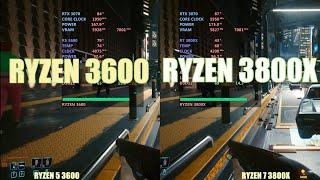 Ryzen 5 3600 vs Ryzen 7 3800x