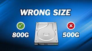Quick Fix: Cloned Hard Drive Shows Wrong Size