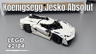 LEGO Technic 42184 Koenigsegg Jesko Absolute White - Speed Build & Review