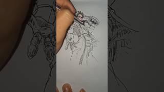 Drawing stickman to Alucard #mlbb #drawing #alucard