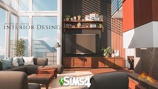 The Sims 4 - Modern Apartament Interior Desing - Relaxing Speed Build ASMR (CC Links)