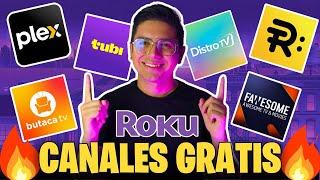 TODOS los CANALES GRATIS en ROKU 2024  | TOP los MEJORES CANALES para Roku (LEGAL)