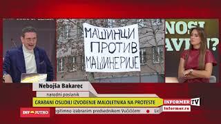 INFO JUTRO - Građani osudili izvođenje maloletnika na proteste