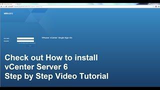 vCenter 6 Installation Step by Step