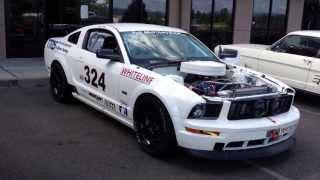 Sound of 358ci Nascar powered Mustang