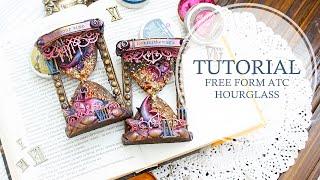 Free form ATC Hourglass Tutorial | Scrapbooking