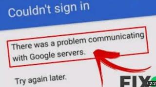 How to fix there was a problem communicating with Google servers part 2 || DE GREAT TECH
