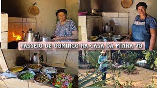 Tia preparou um  delicioso almoço pra nós|   dia todo com elas |tarde cuidando do JARDIM