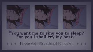 Quietly singing you to sleep [ASMR Girlfriend RP F4A] [Sleep Aid] [Breathing] [Singing]