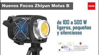 Nuevos Zhiyun Molus B100 - B500:  potentes, ligeros y silenciosos + esquema de iluminación 3 luces