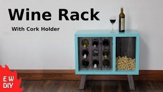 Wine Rack with Cork Holder.