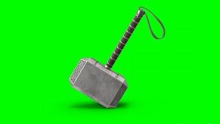 Green Screen Thor Mjolnir