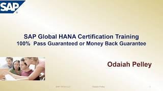 SAP HANA Certification exam