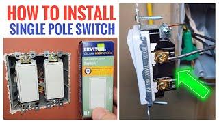 How To Install Light Switch Leviton Single Pole 5601