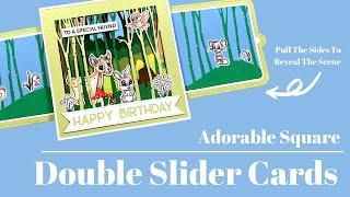 Square Double Slider Card