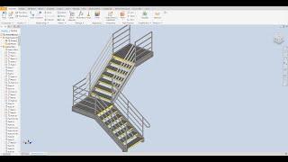 inventor 2024 Structural Staircase Fabrication Tutorial