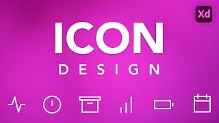 Design 11 Icons in Adobe XD CC Tutorial + Source File