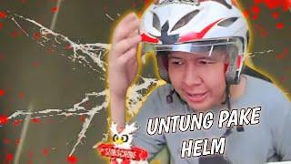 BARU PAKAI HELM MALAH NABRAK! Windah Basudara