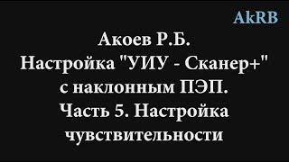 Скаруч. Настройка наклонного ПЭП по 2 точкам. Часть 5. Настройка чувствительности