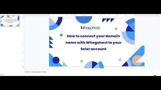 How to connect your domain name with Whogohost to your Selar account