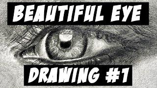 Captivating single eye drawing tutorial