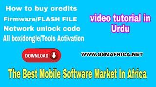 How To Buy Credits/FIRMWARE/FLASH Files From Gsm Africa Tutorial IN  Urdu