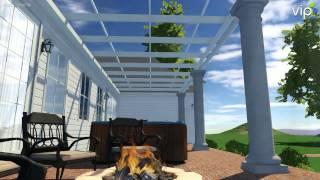 Shadetree005 Dellinger - Attached Fiberglass Pergola